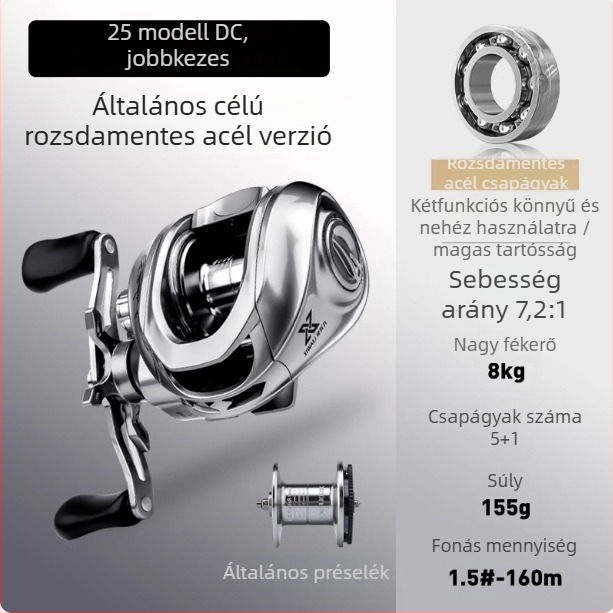 Spinning orsó mikro csalira DC fékerendszerrel, ultrakönnyű, hosszú dobás, csepp alakú kialakítás