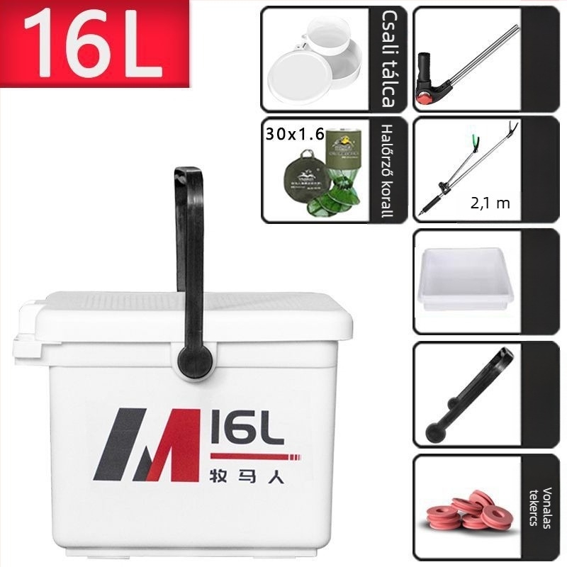 Wrangler horgász doboz - 12–20 l, műanyag