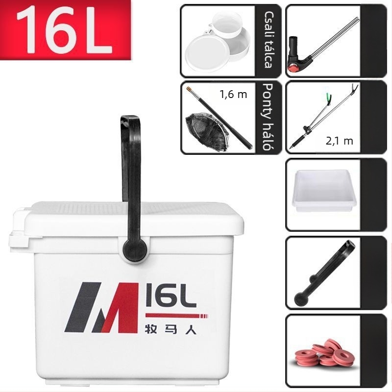 Wrangler horgász doboz - 12–20 l, műanyag