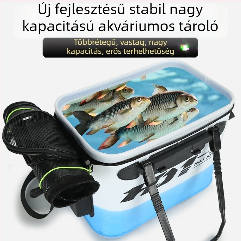 Összecsukható EVA élőhalas vödör, hordozható halas vödör, 410 g, testreszabható