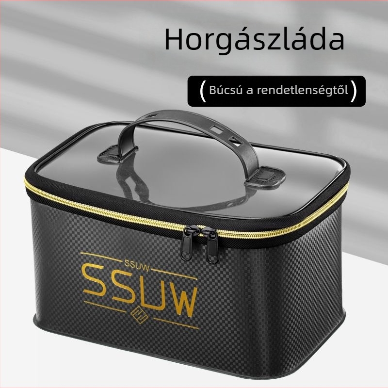 SSUW EVA horgász doboz és tároló tok kiegészítőknek, hordozható rendező kis eszközökhöz és tartalék damil