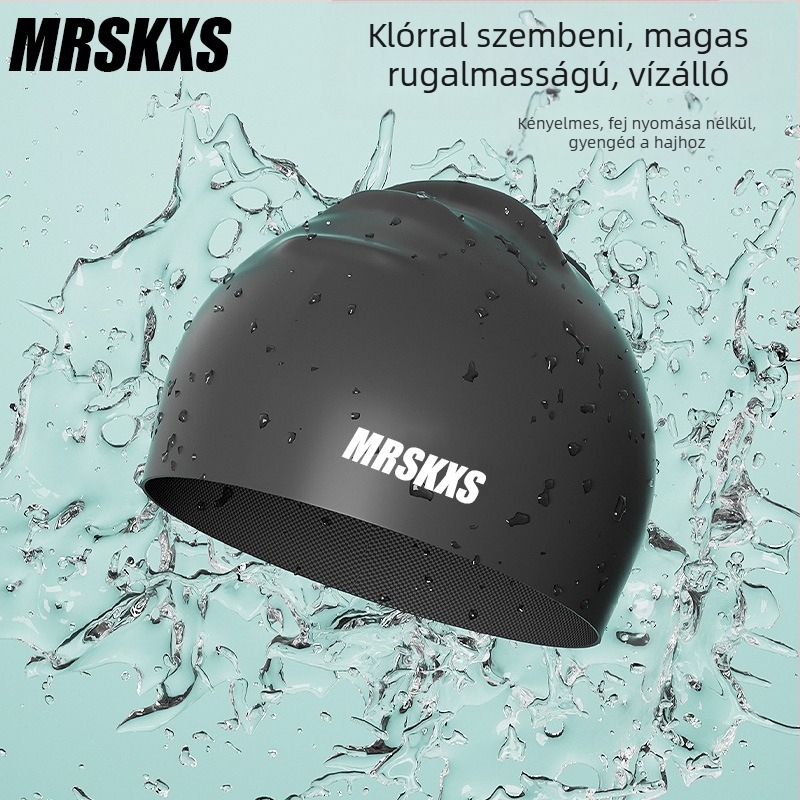 Felnőtteknek szánt szilikon úszósapka, anyaga: szilikon, alkalmas úszásra és sekély vízben.