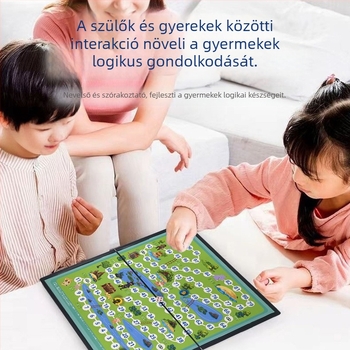 Le zai mágneses kalandos társasjáték gyerekeknek – oktató puzzle játék, műanyag, 4–14 évesek