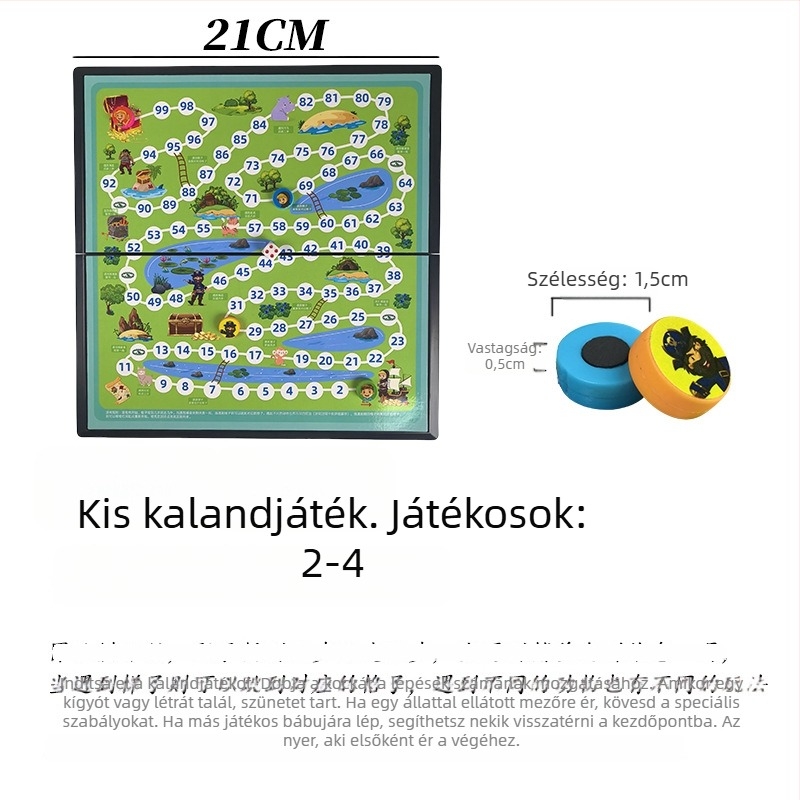 Le zai mágneses kalandos társasjáték gyerekeknek – oktató puzzle játék, műanyag, 4–14 évesek
