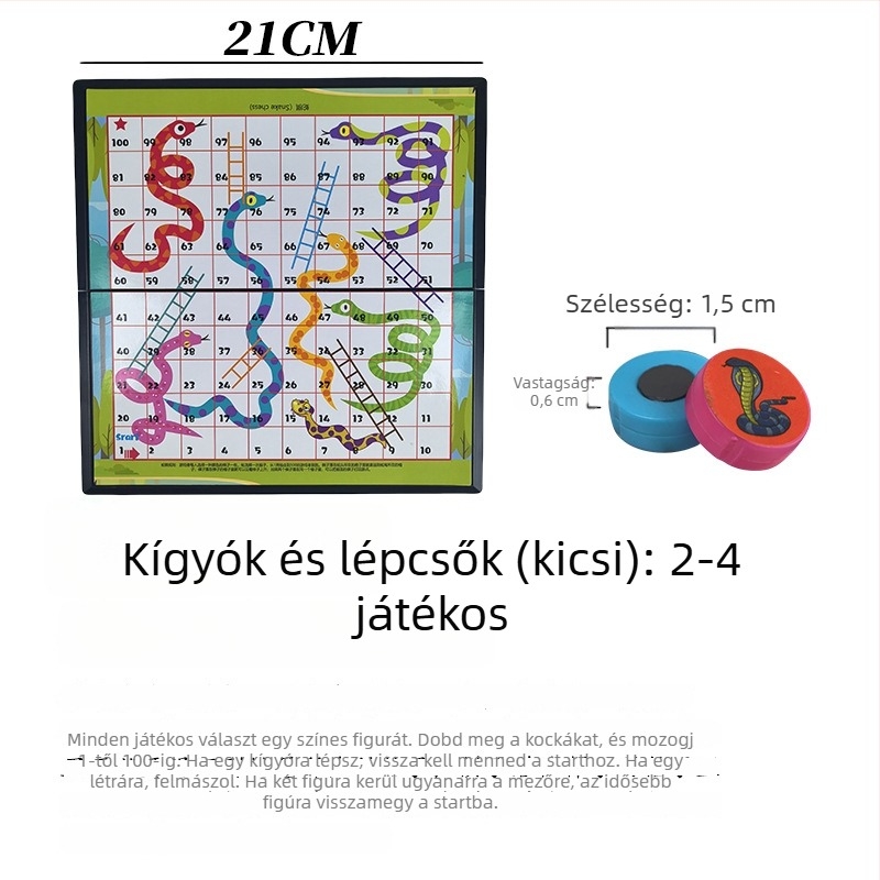 Le zai mágneses kalandos társasjáték gyerekeknek – oktató puzzle játék, műanyag, 4–14 évesek