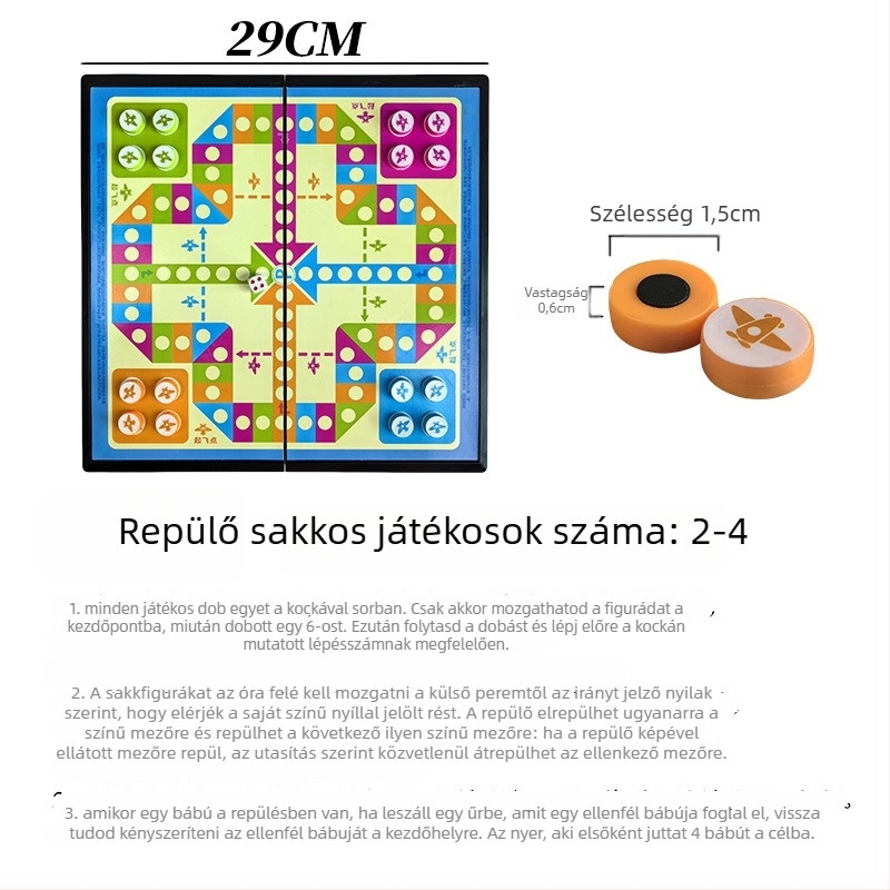 Le zai mágneses kalandos társasjáték gyerekeknek – oktató puzzle játék, műanyag, 4–14 évesek