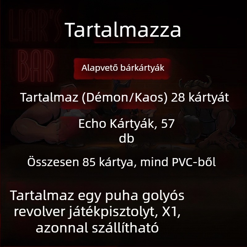 Társasjáték poker-kártyákkal, offline fizikai kiadás, 14+ éveseknek