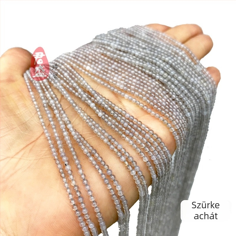 Természetes kő gömbölyű gyöngyök - nyers ércből vágva - Junsheng Jewelry - Eredet Brazília