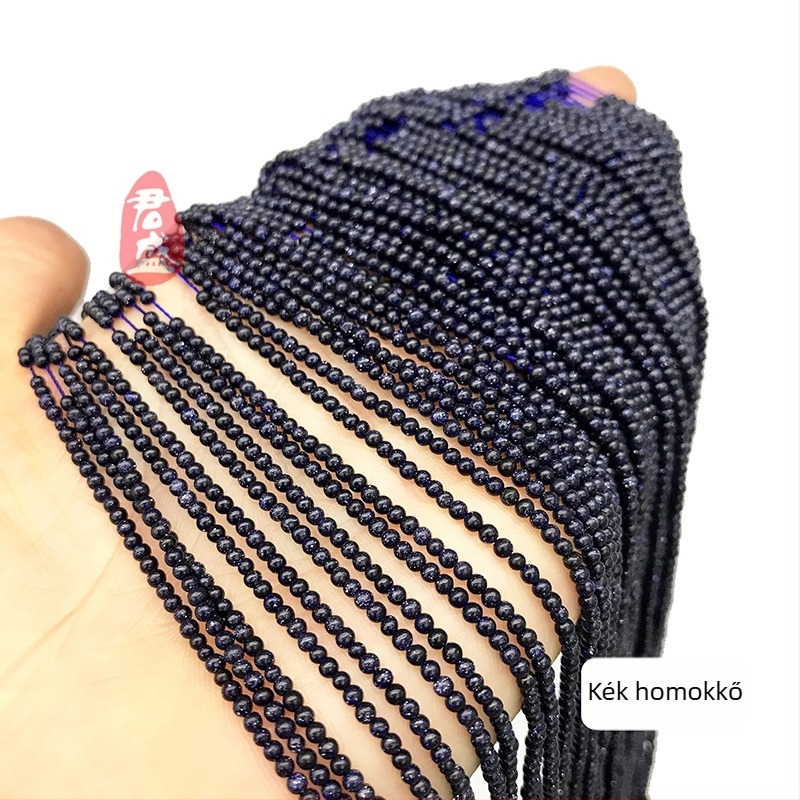 Természetes kő gömbölyű gyöngyök - nyers ércből vágva - Junsheng Jewelry - Eredet Brazília