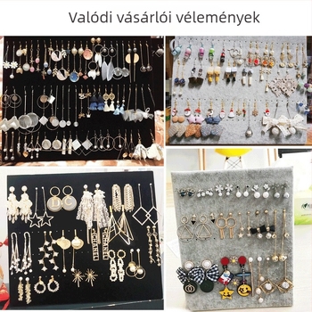 Unique ékszer kiállító állvány velúr bélésével nyakláncok, medálok és fülbevalók számára
