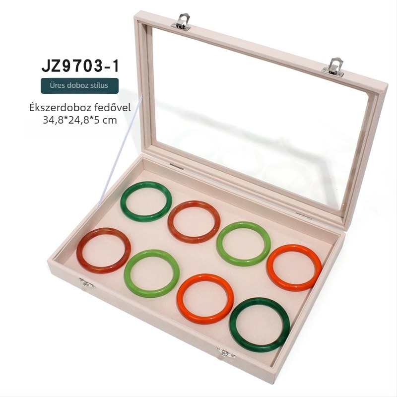 Mengluo ékszerdoboz, modell JZ9703, fából készült, koreai stílus