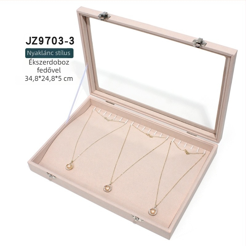 Mengluo ékszerdoboz, modell JZ9703, fából készült, koreai stílus
