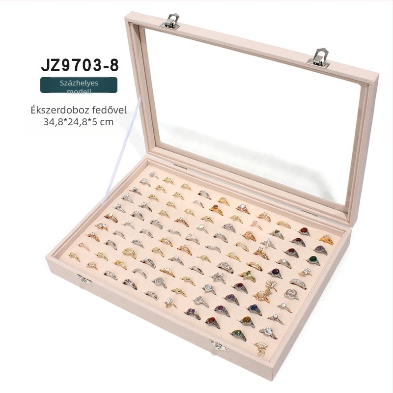 Mengluo ékszerdoboz, modell JZ9703, fából készült, koreai stílus