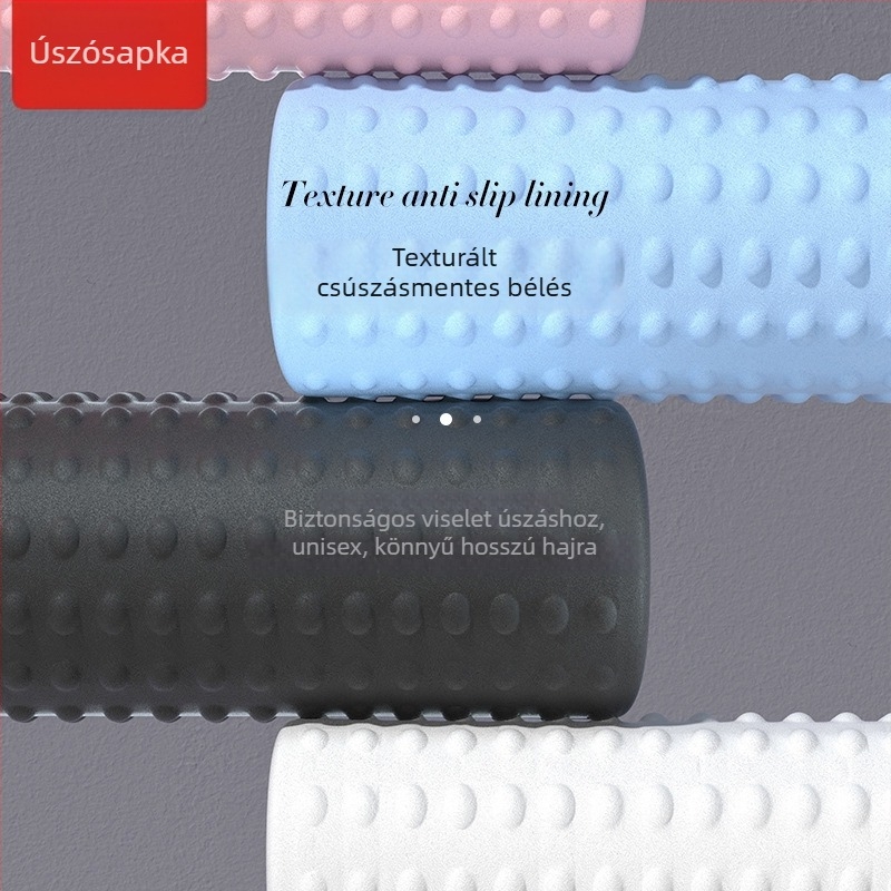 Szilikon úszósapka pöttyös mintával, vízálló, felnőtteknek