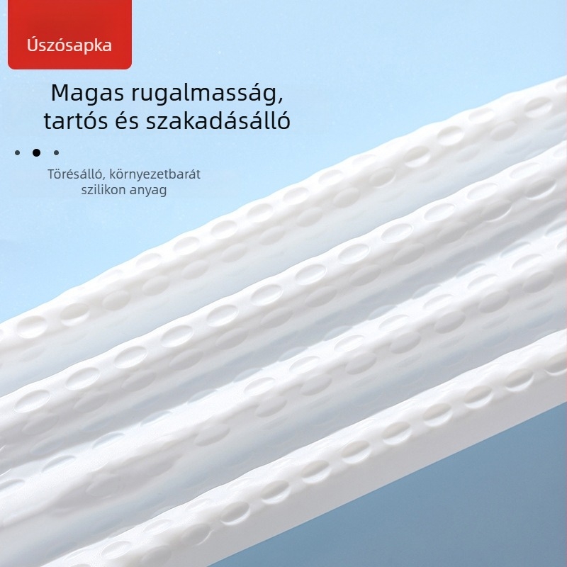 Szilikon úszósapka pöttyös mintával, vízálló, felnőtteknek