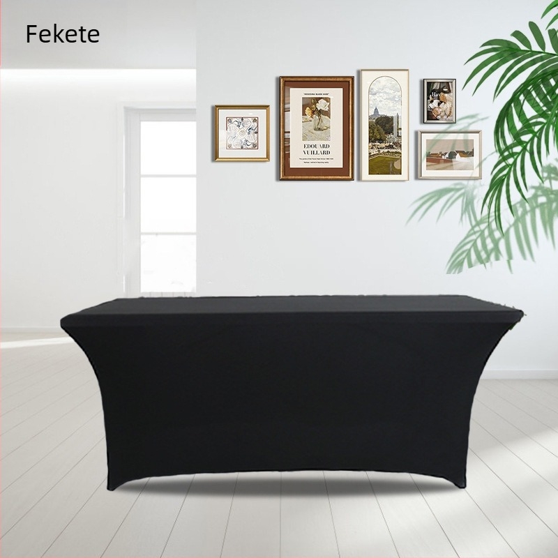 Asztalterítő, négyzet alakú, poliészter, egyszínű, esküvői/hotel stílus