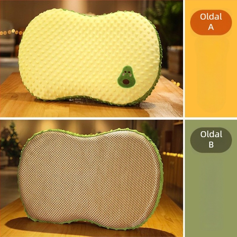 Memóriahabos párna latex maggal, cukorka alakú, magasság 1–5 cm