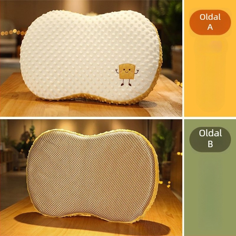 Memóriahabos párna latex maggal, cukorka alakú, magasság 1–5 cm