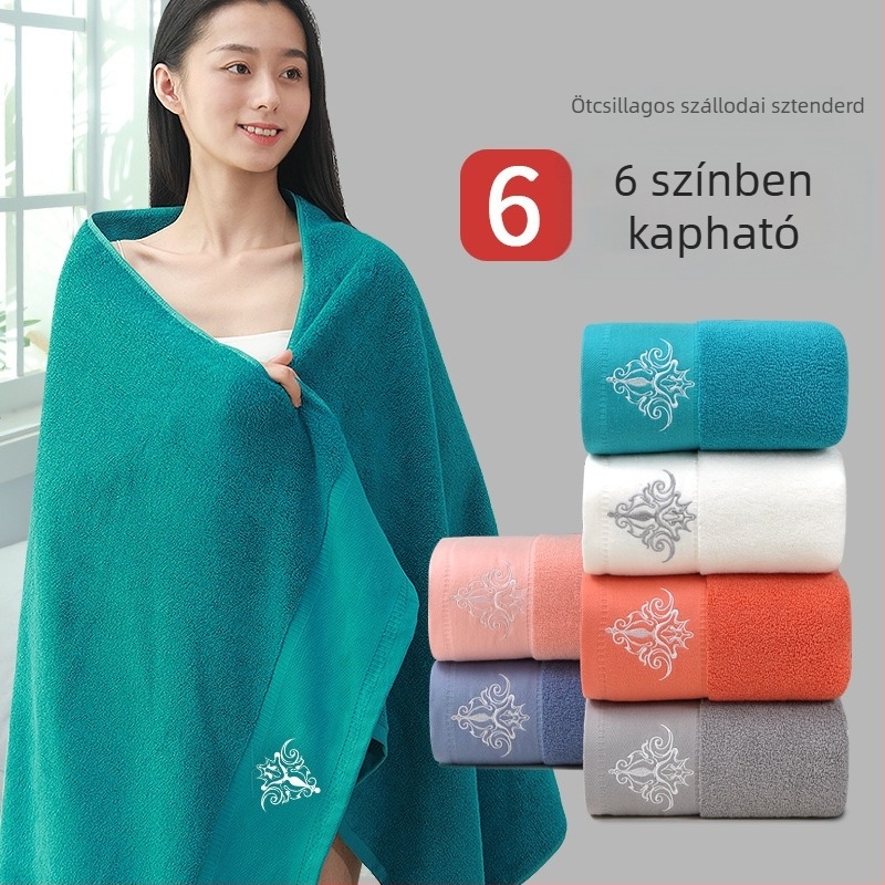 Fürdőlepedő 160×80 cm, 600 g, 100% pamut, hímzett, vastag szövésű