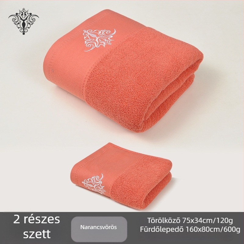 Fürdőlepedő 160×80 cm, 600 g, 100% pamut, hímzett, vastag szövésű