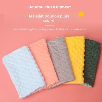 Bean fleece pléd, nem importált, puha és meleg, rágcsáló mintával