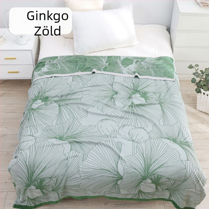 Bambuszrost pléd geometriai mintával, nyári könnyű takaró, reaktív nyomtatással és festéssel, tömeg alatt 1 kg
