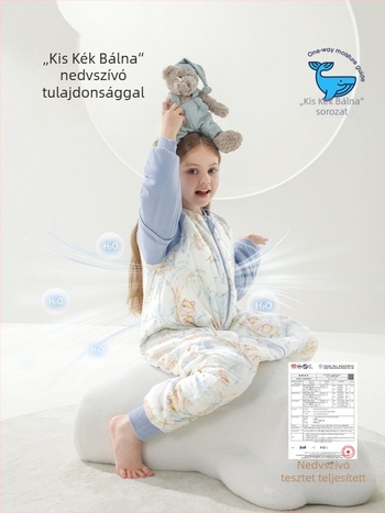 Belleptide Gyerekeknek szóló alvózsák, szétválasztható lábakkal, minden évszakra melegen tartó, hossza 125 cm
