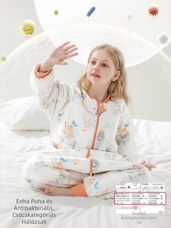 Belleptide Gyerekeknek szóló alvózsák, szétválasztható lábakkal, minden évszakra melegen tartó, hossza 125 cm