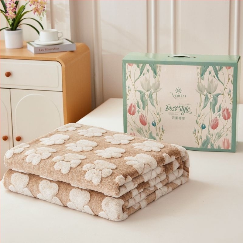 Jacquard takaró, pásztor stílus, 220-230 g/m².