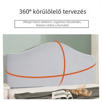 Univerzális ágyfejtámla huzat, ívelt alak, európai stílus, flanel anyag