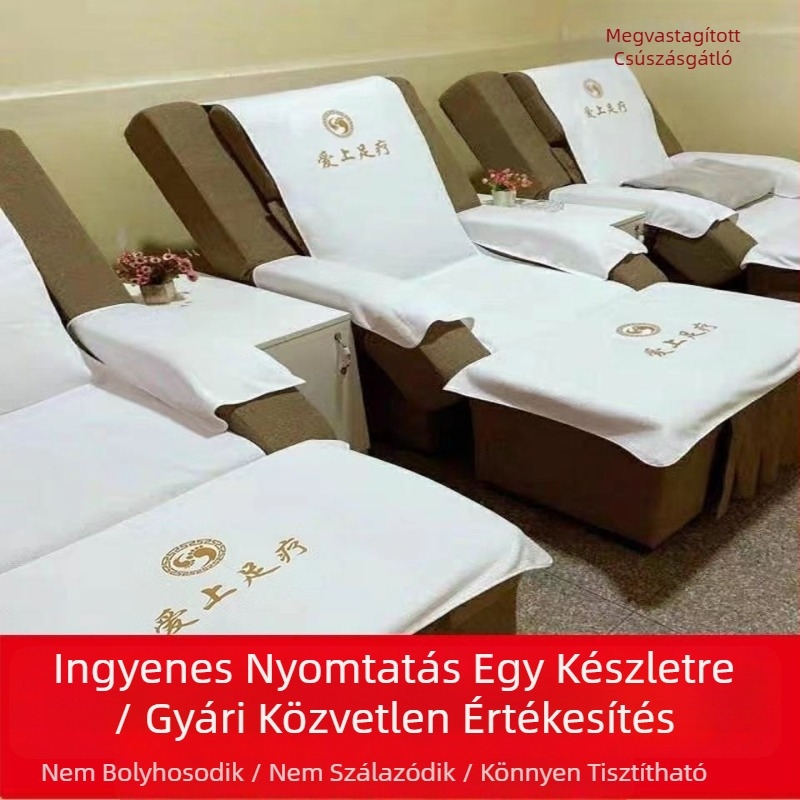 Kanapéhoz illő láb-spa készlet: négy részes, csúszásmentes pedikűr párnák és masszázságy lepedő