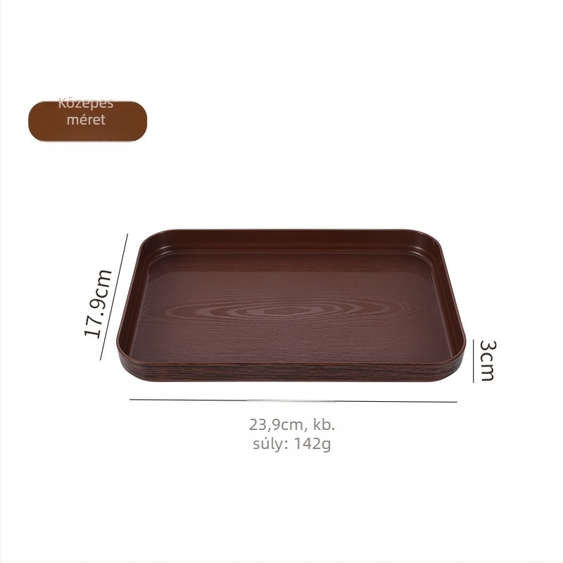 PP műanyag tálca fa textúrájú és márvány mintázatú; logó nyomtatás elérhető; testreszabás; modern nordic stílus; Wood Grain Pallet sor