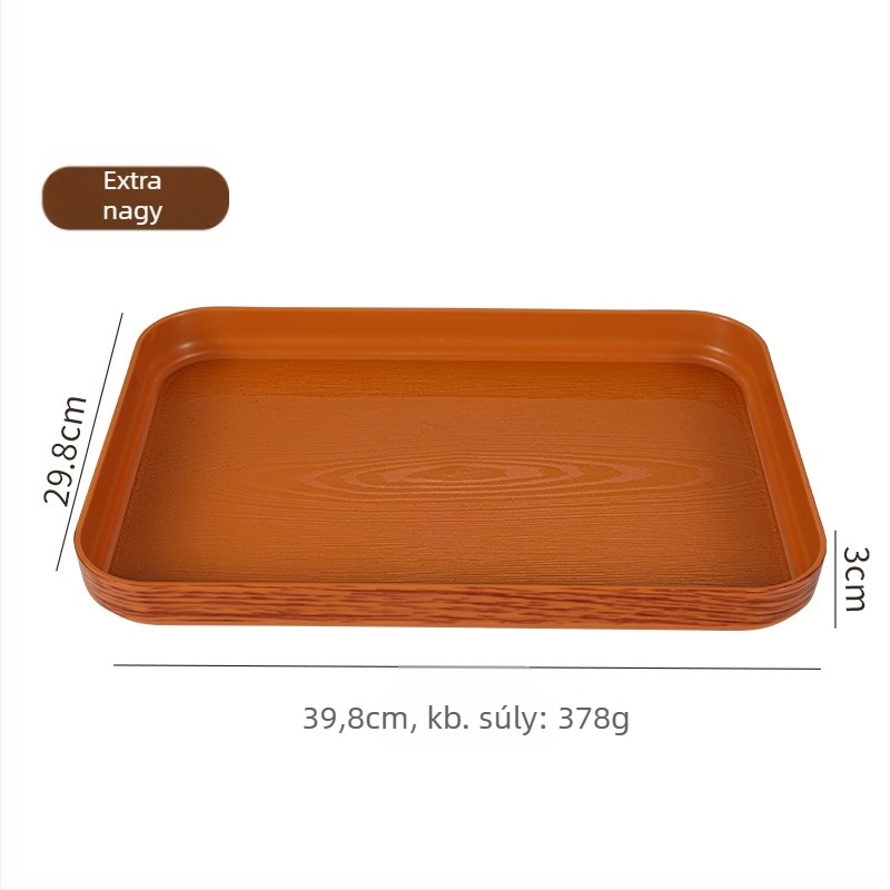 PP műanyag tálca fa textúrájú és márvány mintázatú; logó nyomtatás elérhető; testreszabás; modern nordic stílus; Wood Grain Pallet sor