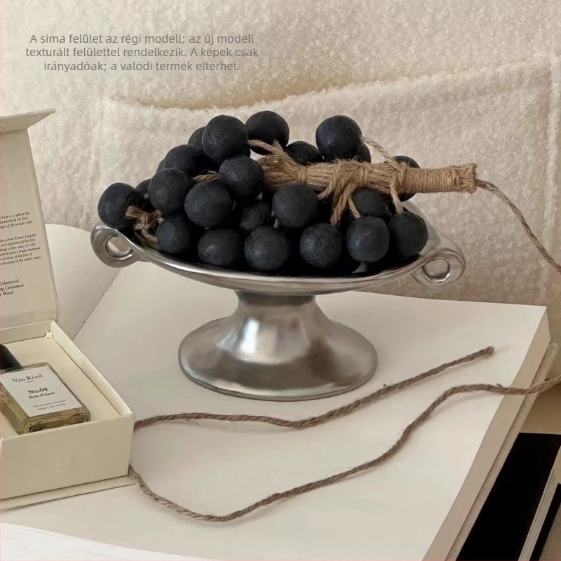 Kerámia aromaterápiás tál kettős fogantyúkkal, vintage-retro stílusú, bejárathoz és asztali dekorációhoz, ékszerek tárolására