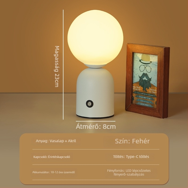 Nordic Macaron asztali lámpa – hangulatos fény bárhoz/kávézóhoz/KTV-hez, fémből készült tartó, modell HT-TD1W153, ≤36V, CE tanúsítvány