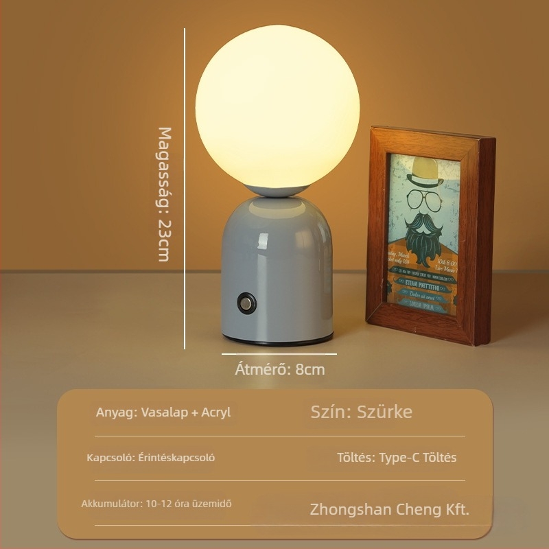 Nordic Macaron asztali lámpa – hangulatos fény bárhoz/kávézóhoz/KTV-hez, fémből készült tartó, modell HT-TD1W153, ≤36V, CE tanúsítvány