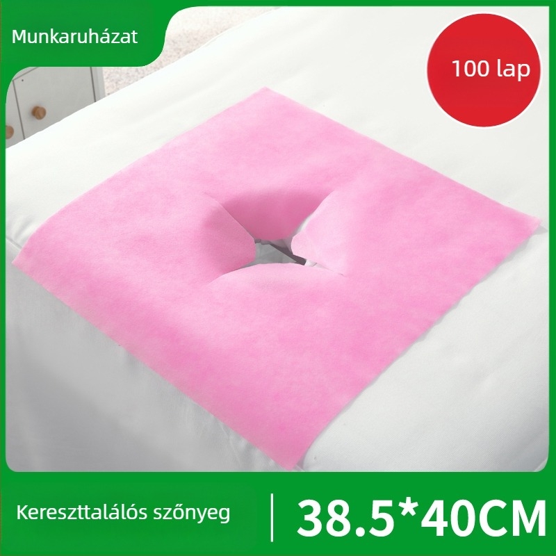 Egyszer használatos nem szövött textil arc- és masszázságy törölköző — vastagított, egyszínű, ápolási kiegészítő kozmetikai szalonokhoz és masszázsszalonokhoz