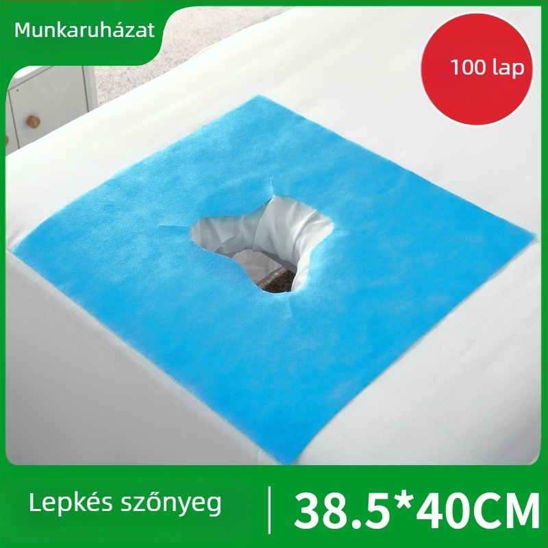 Egyszer használatos nem szövött textil arc- és masszázságy törölköző — vastagított, egyszínű, ápolási kiegészítő kozmetikai szalonokhoz és masszázsszalonokhoz