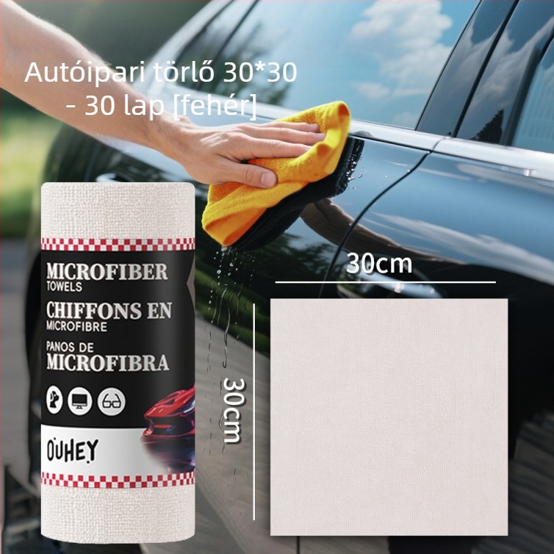 Autóápolási törlőruha mikroszálas, 150 g, Jacquard szövés, egyrétegű fonal, gyors száradás és nagy vízfelvétel