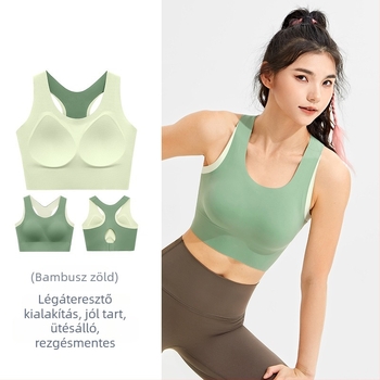 Női seamless sporttop párnázott melltartóval jóga és pilates edzéshez