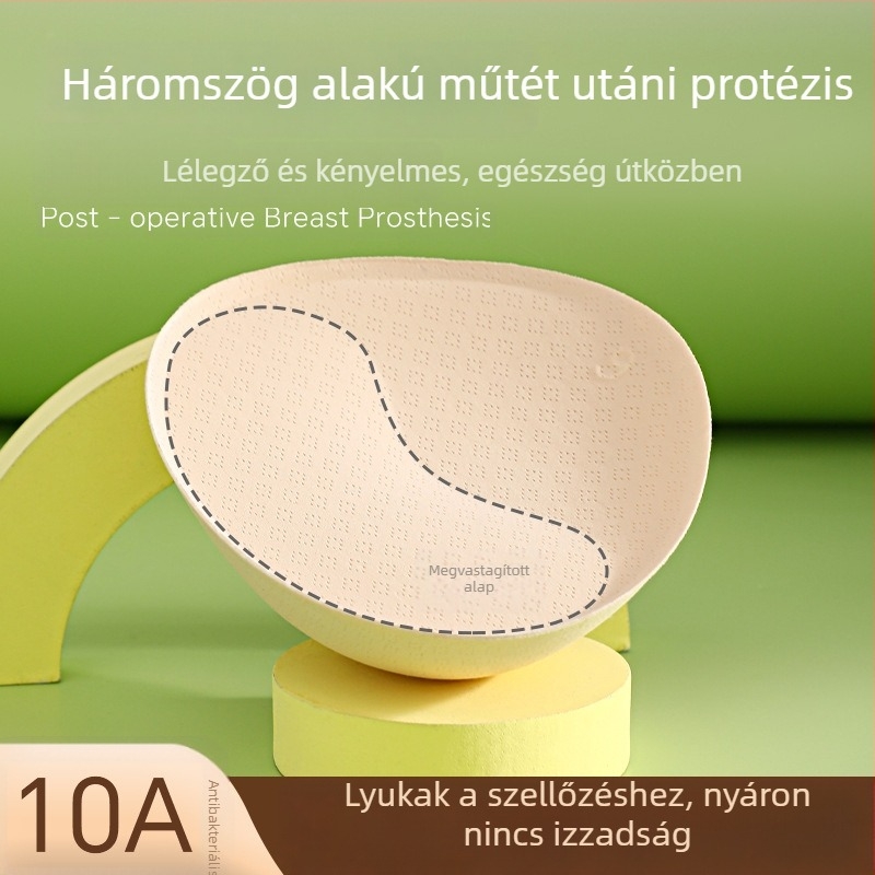 10A antibakteriális, könnyű szivacsos mellbetét masztektómia utáni használatra, mosható és vastagított