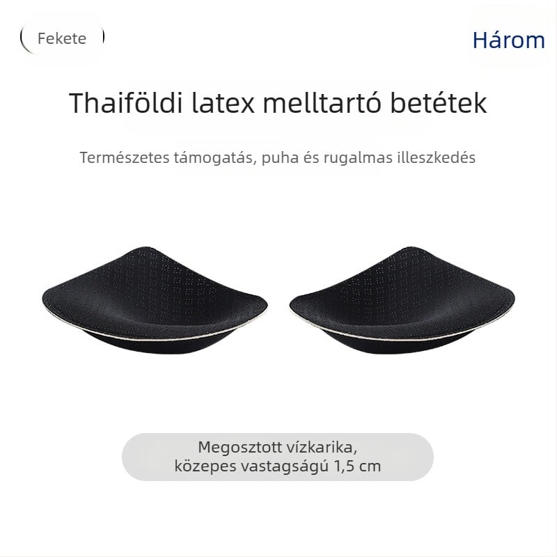 Vékony latex melltartóbetét fürdőruhához és sportmelltartóhoz, kis mellek kiemelésére, csészebetétek vízcsepp alakban