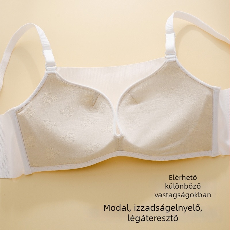 Sima varrás nélküli női melltartó kis méretű mellekhez, emelő és formázó hatás, állítható vállpántok, védelem a láthatóság ellen, nyári top-típusú