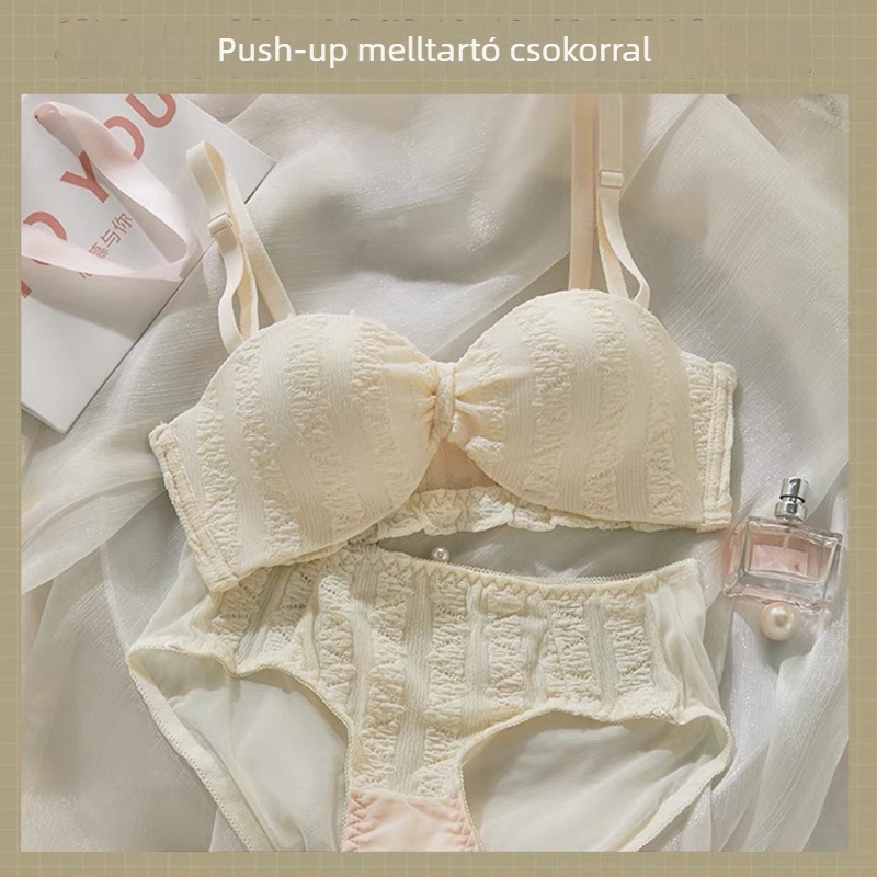 Pánt nélküli push-up melltartó, anti-slip, láthatatlan, nejlon anyag, kivehető dupla pánttal