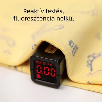 Gyerekeknek szóló pamut sál, rajzfilm mintával, téglalap alakú, meleg őszi–téli időszakra