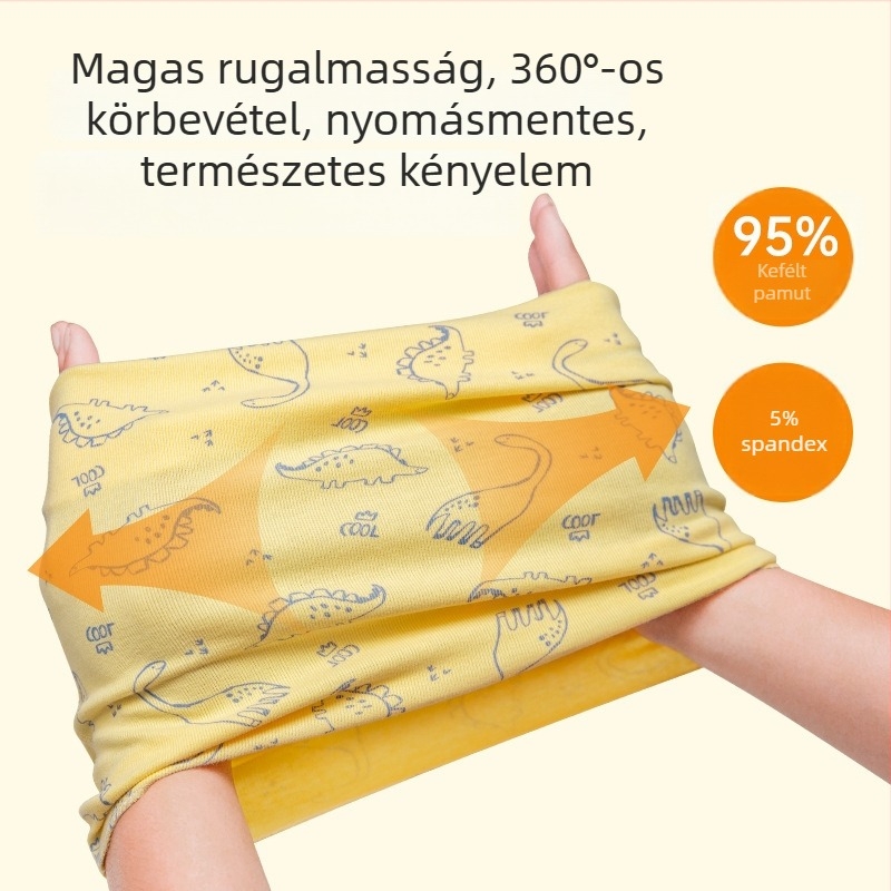 Gyerekeknek szóló pamut sál, rajzfilm mintával, téglalap alakú, meleg őszi–téli időszakra