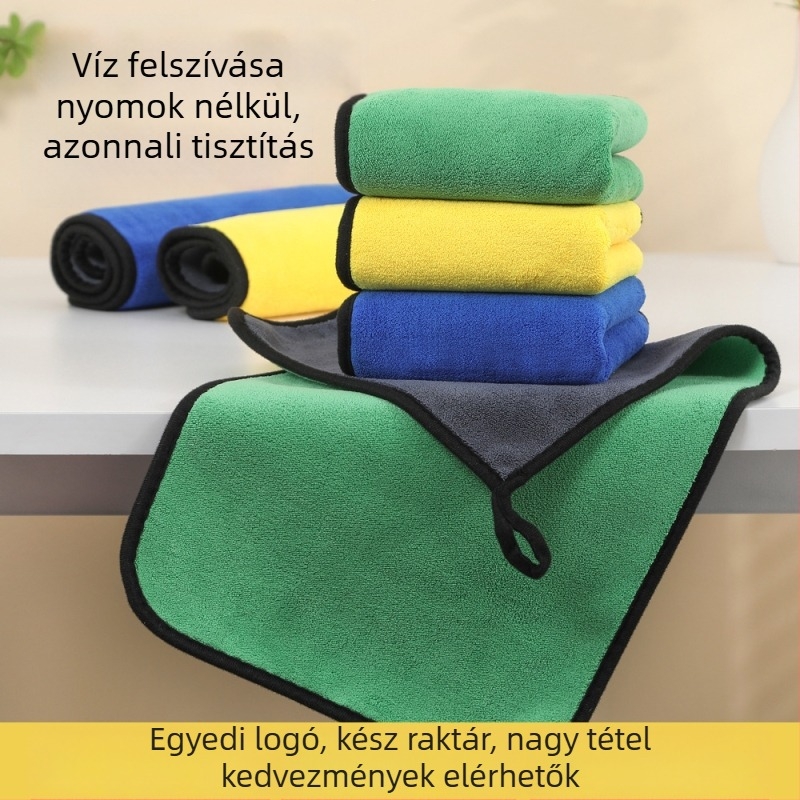 Koral fleece anyagú autó kendő, kétoldalas, vastag szövés, 500–600 g, hajtásos varrás és velúr befejezés