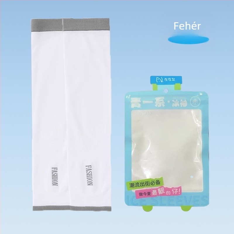 Női napvédő ujjvégek kültéri kerékpározáshoz – Ice Silk hűtőhatás, UV védelem, Nylon anyag 81-95%