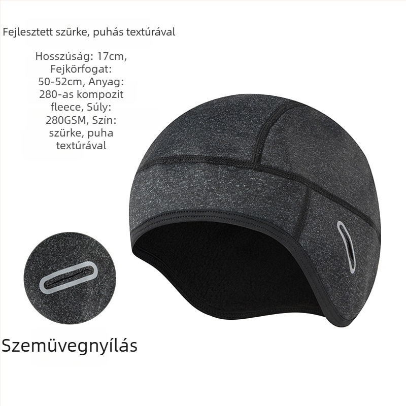 Mágneses símaszk arcfedő UV védelemmel, vízálló anyag, fleece béléssel, uniszex
