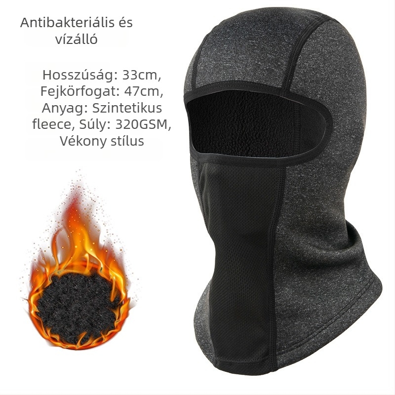 Mágneses símaszk arcfedő UV védelemmel, vízálló anyag, fleece béléssel, uniszex